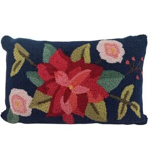 Loloi Cottagecore Grandmacore Floral Textured Knit Decorative Throw Pillow